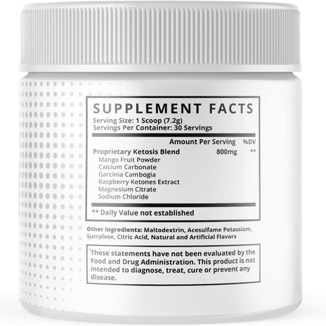 Flat Belly Shake Powder,Weight Loss,Fat Burn,Appetite Control Supplement - 7.61 OZ