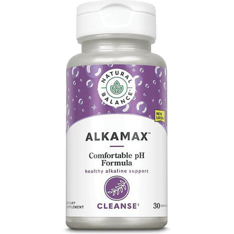 Natural Balance Alkamax Capsules | Ph Booster W/ Calcium, Magnesium & Potassium | Formulated to Help Neutralize Acidity | 30 CT