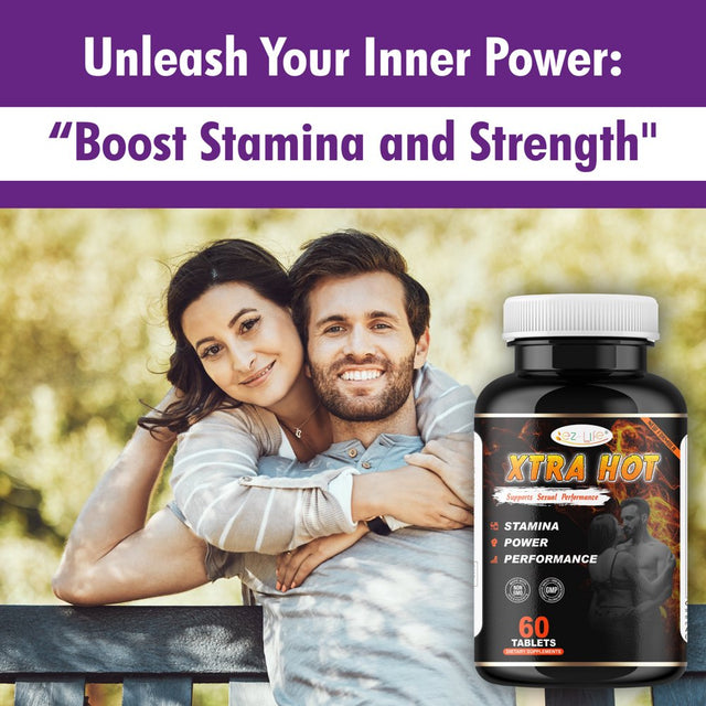 Male Stamina Booster & Libido Booster, Energy Supplements Men'S Health Vitamins, Support Male Performance 60 Tablets