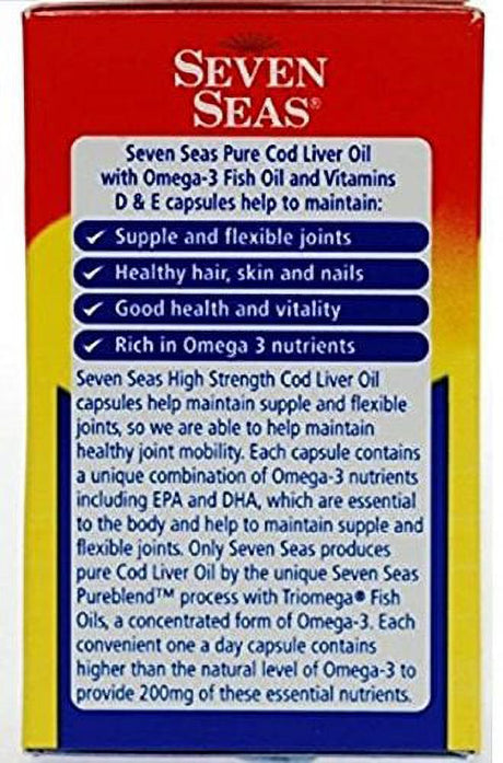 Seven Seas Cod Liver Fish Oil 500 Capsules