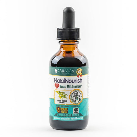 Natal Nourish - Lactation and Breastfeeding Support | 100% All-Natural Liquid for 2X Absorption | Fenugreek, Blessed Thistle, Turmeric & More