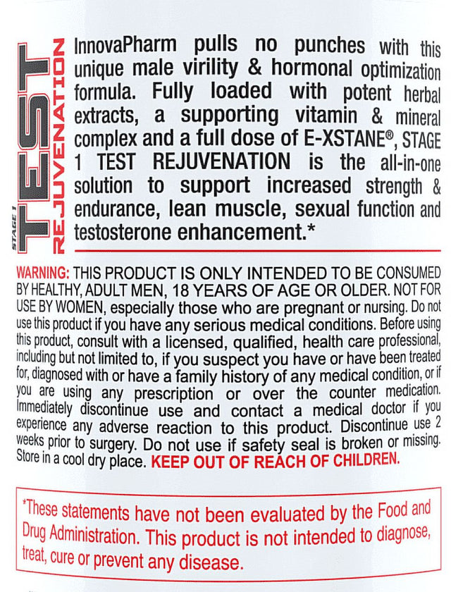 Innovapharm Stage 1 Test Rejuvenation (60 Serving)