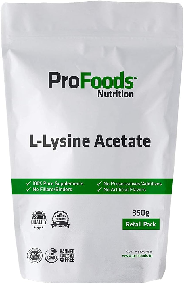 Profoods L Lysine Acetate Powder (350 Grams)