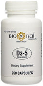 Bio-Tech Pharmacal Vitamin D3-5 Capsules, 5000 IU, 250 Ct