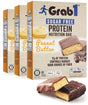 Grab1 Sugar Free Protein Bars, Peanut Butter (3 Pack- 12 Bars) | 7G Fiber | Delicious and Nutritious | Low Calorie | Zero Sugar