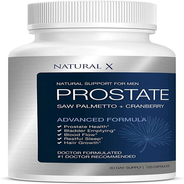 Prostate Health Supplement for Men, Saw Palmetto for Better Bladder Control, Enlarged Prostate, Urinary Support, DHT Beta Blocker for Hair Growth, Reduce Bathroom Trips - Advanced Cranberry Blend