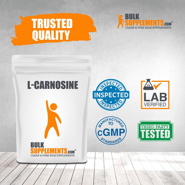 Bulksupplements.Com L-Carnosine Powder Eye Supplement Vegetarian - Vegetarian Supplement (100 Grams)