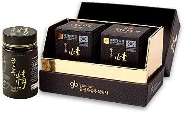 Geumheuk Korean Black Ginseng Extract 100G - KBG Extract 100G, 100% Black Ginseng Extract - Boost Immunity and Promote Enhance Immunity, Mental Performance, Energy Health