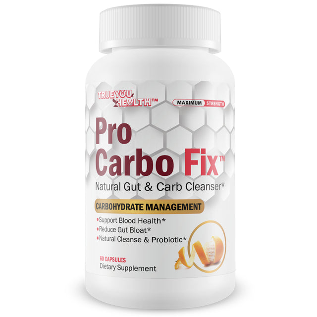 Pro Carbo Fix - Natural Gut & Carb Cleanse Supplement - Plant Based Formula W/ Probiotics - Support Digestive Health & Blood Health - Help Flush Carbs & Toxins - Promote Regularity & Reduced Gut Bloat