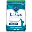 Blue Buffalo Basics Skin & Stomach Care Large Breed Lamb and Potato Dry Dog Food for Adult Dogs, Grain-Free, 22 Lb. Bag