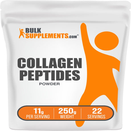 Bulksupplements.Com Hydrolyzed Collagen (Bovine) Powder - Collagen Powder - Collagen Peptides Powder - Bone Broth Collagen Powder (250 Grams - 8.8 Oz)