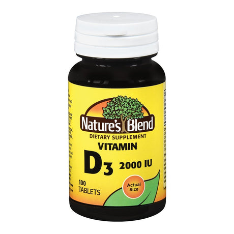 Nature'S Blend Vitamin D-3 Tablets, 2000 IU, 100 Count