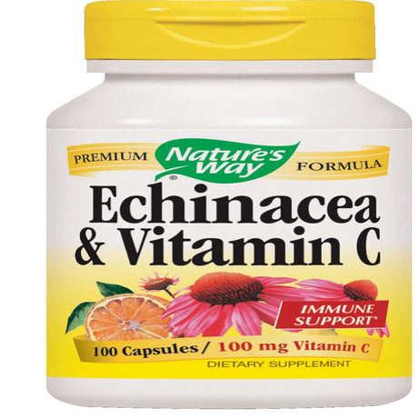 Nature'S Way Echinacea and Vitamin C 492 Mg - 100 Capsules