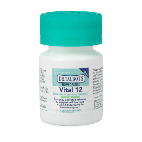 Dr. Talbot'S Homeopathic Vital 12, Minerals and Immune Support with Zinc and Elderberry, 140 Tablets