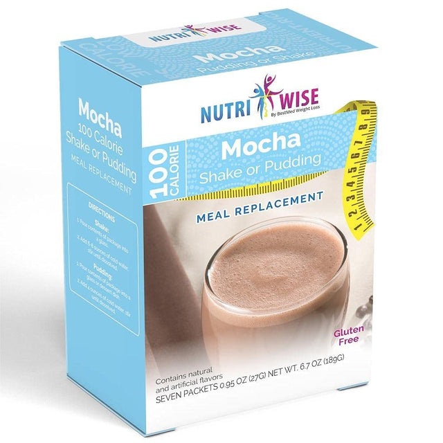 Nutriwise – High Protein 15G | Meal Replacement | Mocha | 7/Box | Weight Loss, KETO Diet Friendly, Hunger Control | Gluten Free, Low Calorie, Low Carb, Low Sugar