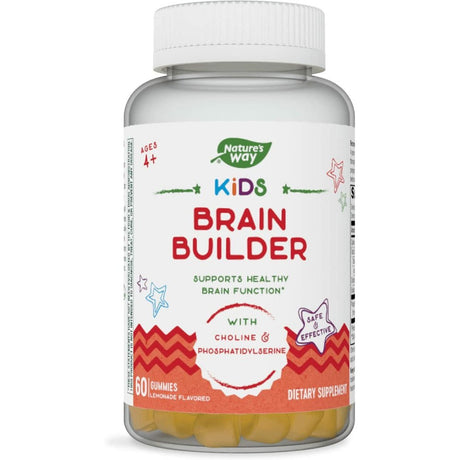 Nature'S Way Kids Brain Builder Gummies Lemonade Flavour 60 Gummies