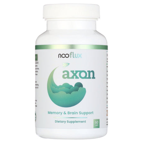 Axon by Nooflux - Premium Brain Support Supplement - Enhance Memory, Brain Function, & Boost Concentration - Nootropics & Adaptogens - Lions Mane - Bacopa Monnieri - Citicoline - Ginkgo Biloba