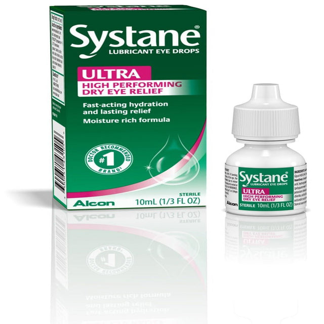 Systane Ultra Dry Eye Care Symptom Relief Eye Drops, 10 Ml