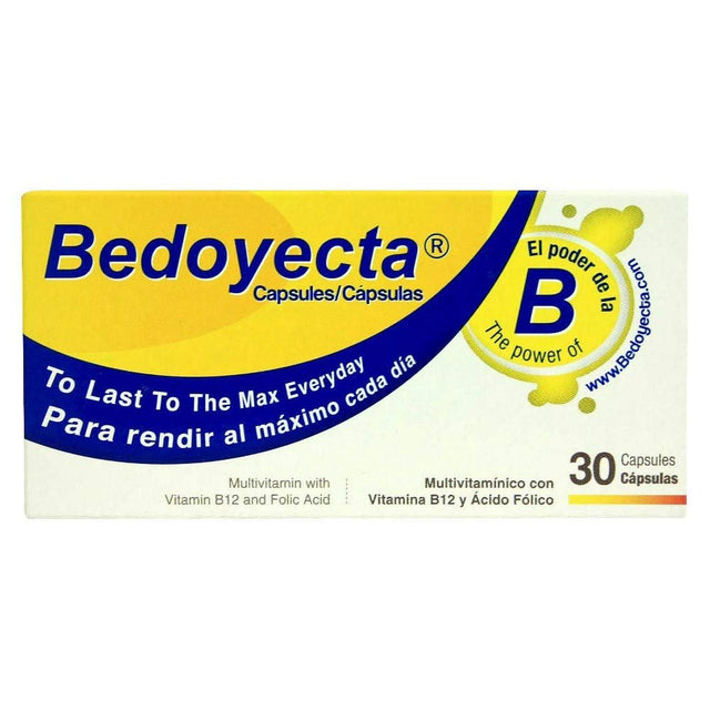 Bedoyecta Multivitamin, 30 Capsules Each (Pack of 3)