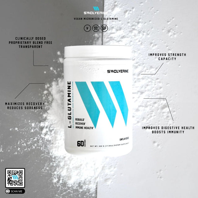 L-Glutamine - Unflavored - 60 Servings