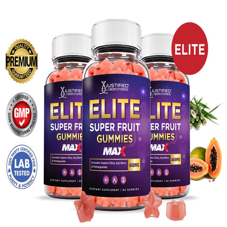 (3 Pack) Elite Keto Max Gummies Dietary Supplement 180 Gummys