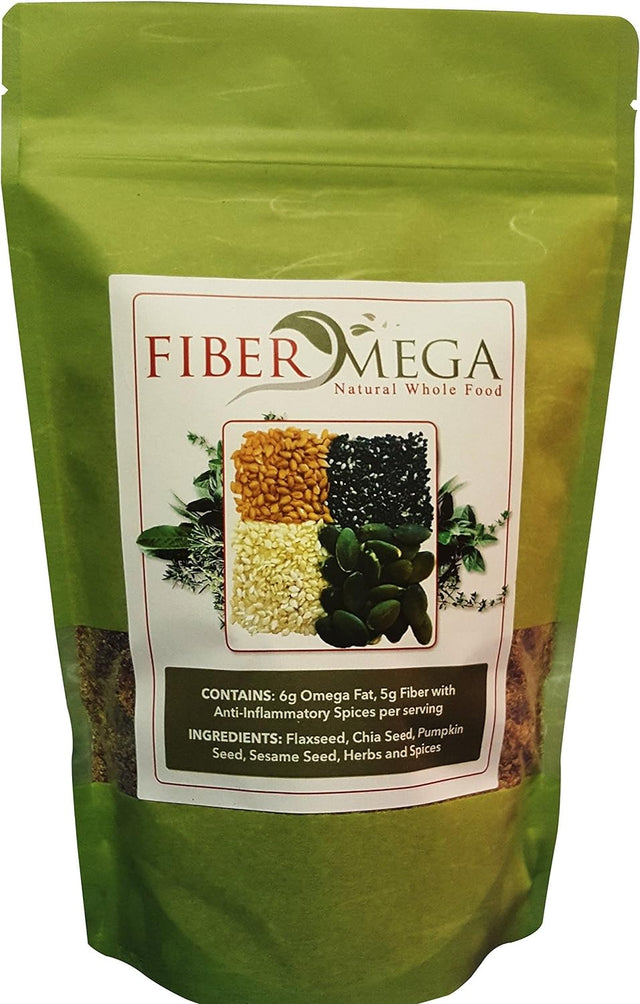 All-In-One Natural Prebiotic, Detox, and Omega-3 Blend | 5G Fiber and 6G Omega-3 Fats per Scoop | Gentle Constipation Relief | Raw Organic Flax, Chia, Pumpkin, and Sesame Seeds | 1Lb/One Month Supply