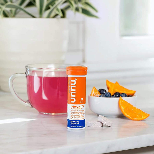 Nuun Immunity: Blueberry Tangerine Enhanced Hydration Tablets(2-Pack of 10 Tabs)10