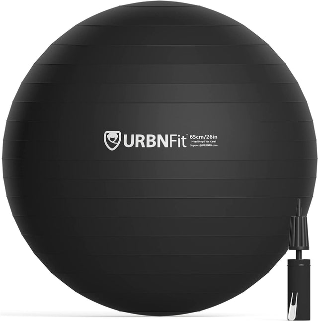 Urbnfit Exercise Ball + Elite Sportz Electrolytes Bundle - Yoga Ball for Workout Pregnancy Stability - Antiburst Swiss Balance Ball W/Pump - Fitness Ball Chair for Office, Home Gym