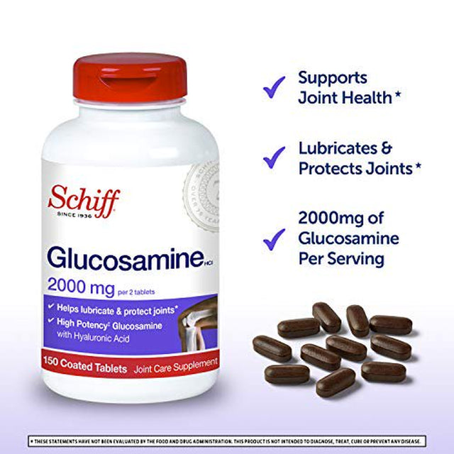 Schiff Glucosamine 2000Mg with Hyaluronic Acid (Pack of 3)