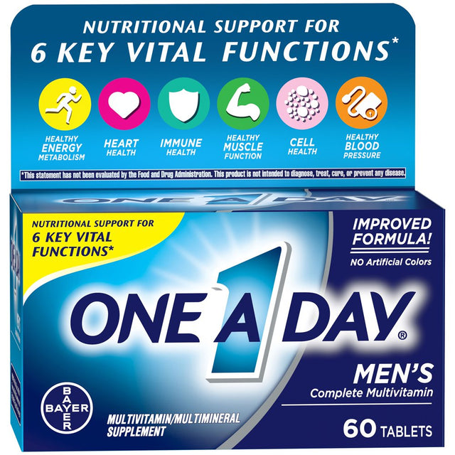 One a Day Men'S Multivitamin Tablets, Multivitamins for Men, 60 Count