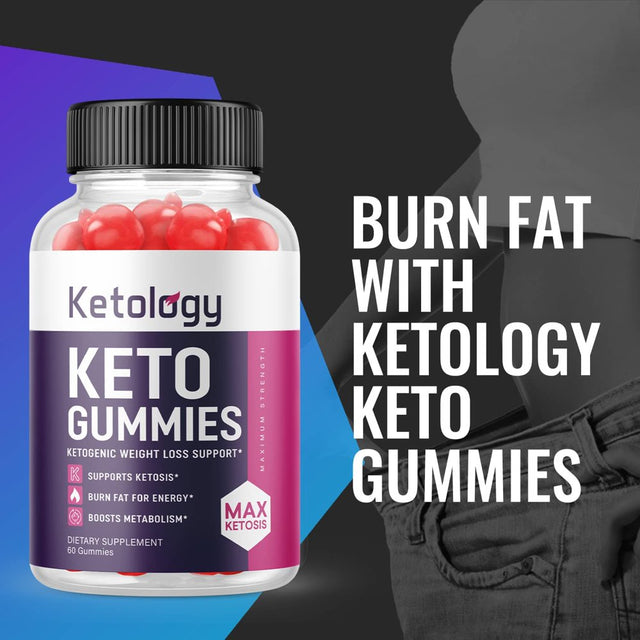 (1 Pack) Ketology Keto ACV Gummies - Supplement for Weight Loss - Energy & Focus Boosting Dietary Supplements for Weight Management & Metabolism - Fat Burn - 60 Gummies