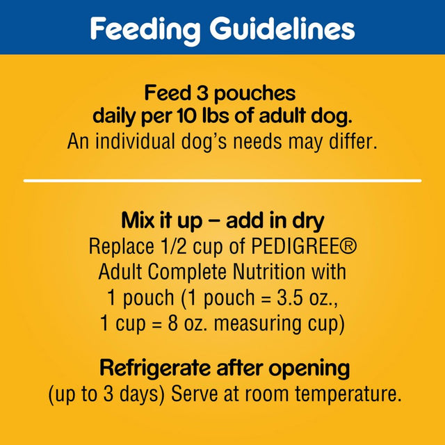 Pedigree Choice Cuts Gravy Wet Dog Food Variety Pack, 3.5 Oz Pouches (18 Pack)