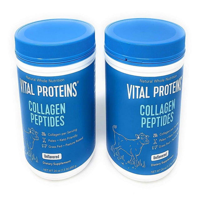 Vital Proteins Collagen Peptides Grass Fed Paleo Friendly 24 Oz - 2 Pack