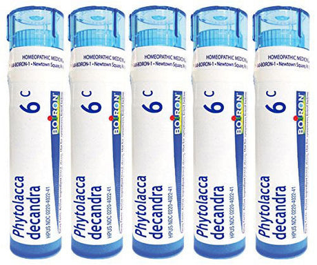 Boiron Phytolacca Decandra 6C (Pack of 5), Homeopathic Medicine for Sore Throat