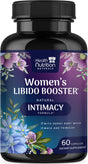 Libido Booster for Women - Female Libido Support Supplement - Women Vitamins Formula Supports Energy - Maca Root, Panax Ginseng, Tribulus Terrestris, Ashwagandha & More - 60 Veggie Capsules