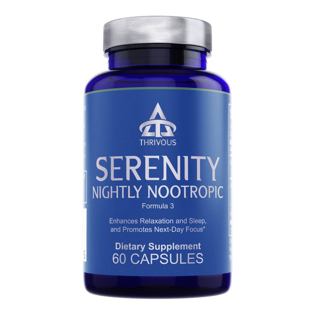 Thrivous Serenity - Nootropic Sleep Supplement - 60 Capsules