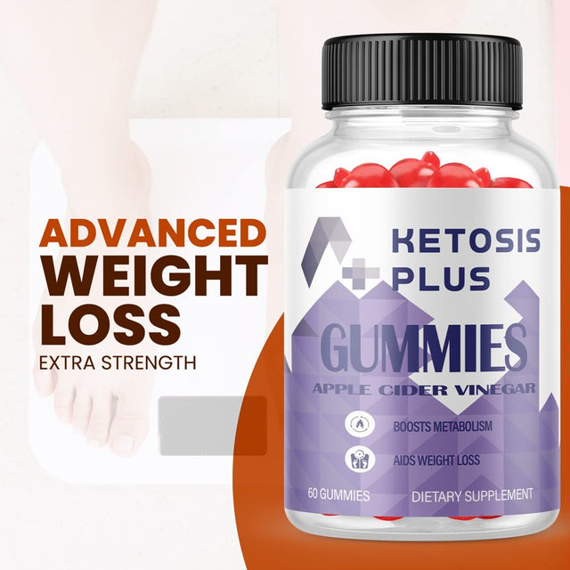 (5 Pack) Ketosis plus ACV Gummies - Supplement for Weight Loss - Energy & Focus Boosting Dietary Supplements for Weight Management & Metabolism - Fat Burn - 300 Gummies