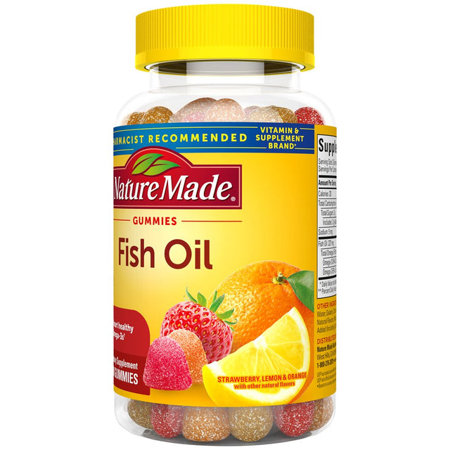 Nature Made Fish Oil Gummies, Omega 3 Fish Oil Supplements, 90 Count