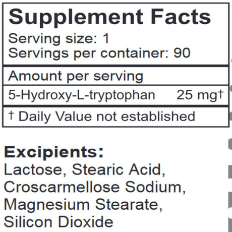 Lifelink'S 5-HTP (5-Hydroxy-L-Tryptophan) | 25 Mg X 90 Sublingual Tablets | Precursor to Serotonin | Mood, Sleep, Libido, Appetite | Gluten Free & Non-Gmo | Made in the USA