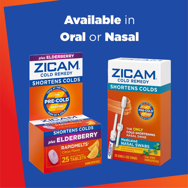 Zicam Cold Remedy Zinc Medicated Fruit Drops, Assorted, Homeopathic Cold Shortening Medicine, 25 Ct