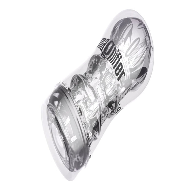 Blush M for Men Soft + Wet Magnifier Self-Lubricating See-Through Stroker Clear