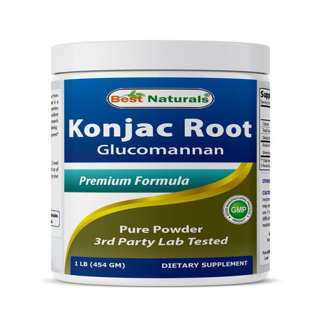 Best Naturals Konjac Root Weight Management Supplement, 2,000 Mg Glucomannan, 1 Lb