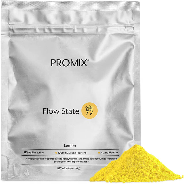 Promix Nutrition Flow State - Caffeine Free, L-Tyrosine & Theacrine - Synergistic Blend of Herbs, Vitamins & Amino Acids