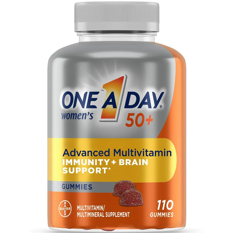 One a Day Women'S 50+ Gummies Multivitamin W/ Immunity and Brain Support, 110 Ct