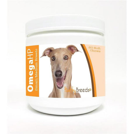 Healthy Breeds Italian Greyhound Omega HP Fatty Acid Skin and Coat Support Soft Chews