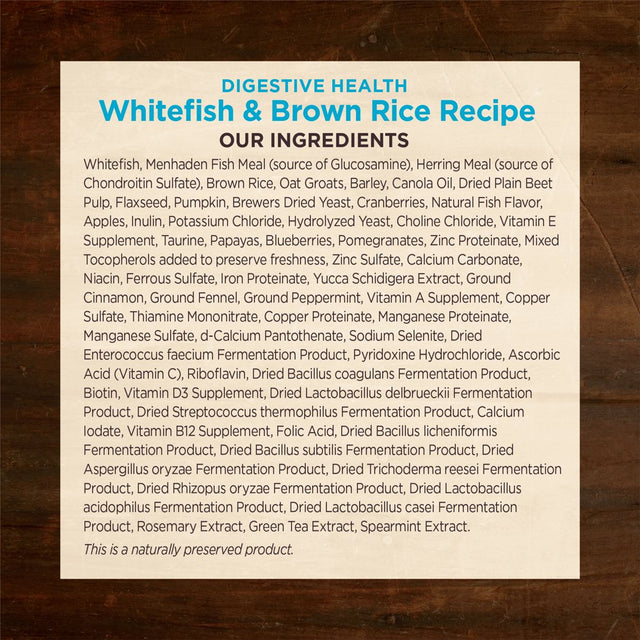 Wellness CORE Digestive Health Whitefish & Brown Rice Dry Dog Food, 4 Pound Bag