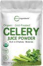 Organic Celery Juice Powder, 20 Ounce (1.25 Pound), 71 Serving, Celery Detox and Cold Pressed, Boosts Immune System, Energy and Supports Gut Health, Rich in Immune Vitamin C and Minerals, Vegan