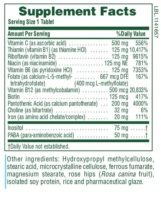 Nature'S plus Ultra Stress with Iron Time Release 90 Sustained Release Tablet