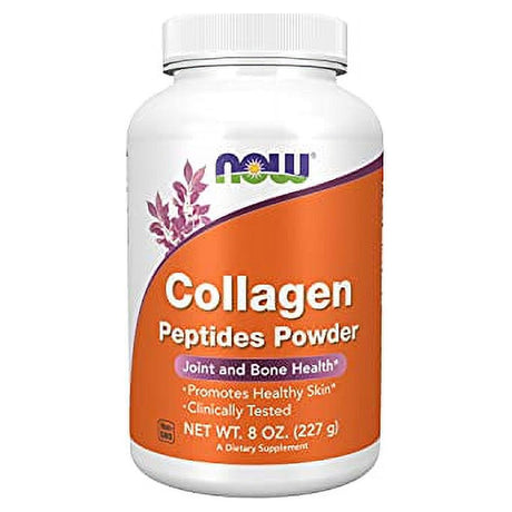 NOW Supplements, Collagen Peptides Powder, Clinically Tested, Joint and Bone Health*, 8-Ounce