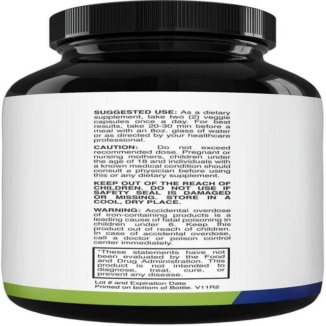 Nootropics Brain Supplement Support - Memory Booster for Mind Focus 60 Capsules